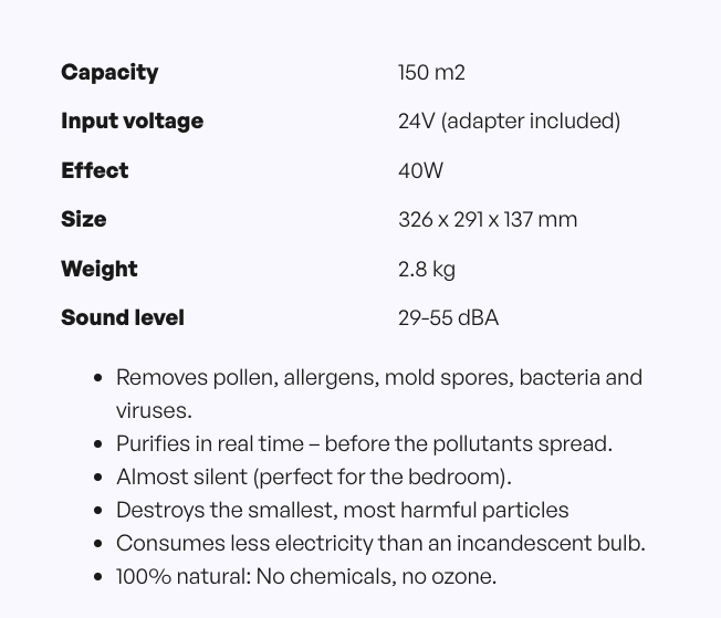 Ozoneair Purify 150