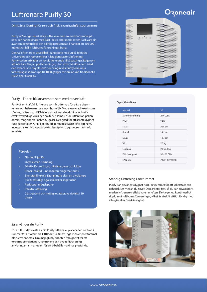 Ozoneair Purify 30