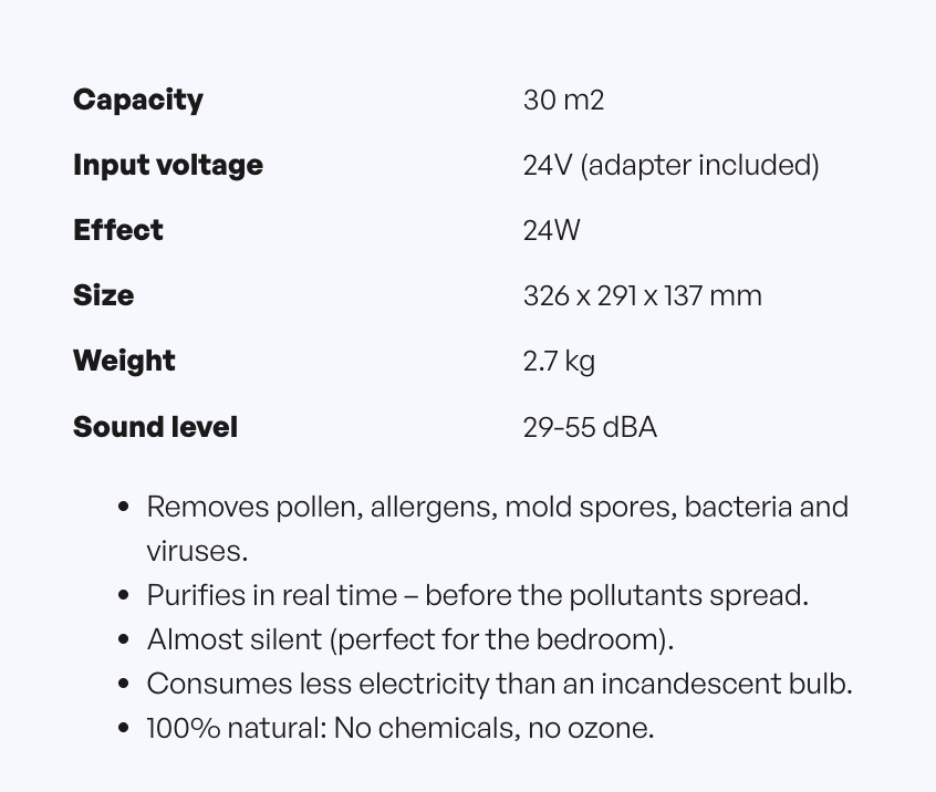 Ozoneair Purify 30