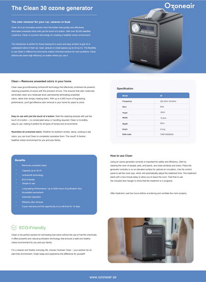 Ozoneair Clean 30
